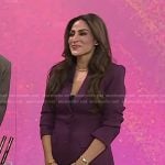 Ami Desai's purple blazer and mini skirt on Today