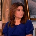 Ana's blue short sleeve dress on The View