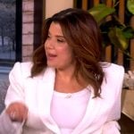 Ana’s white tweed blazer on The View
