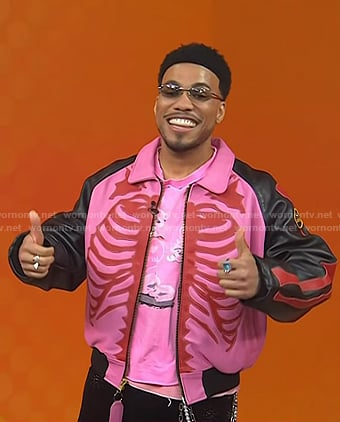 Anderson .Paak’s pink and black leather jacket on Today