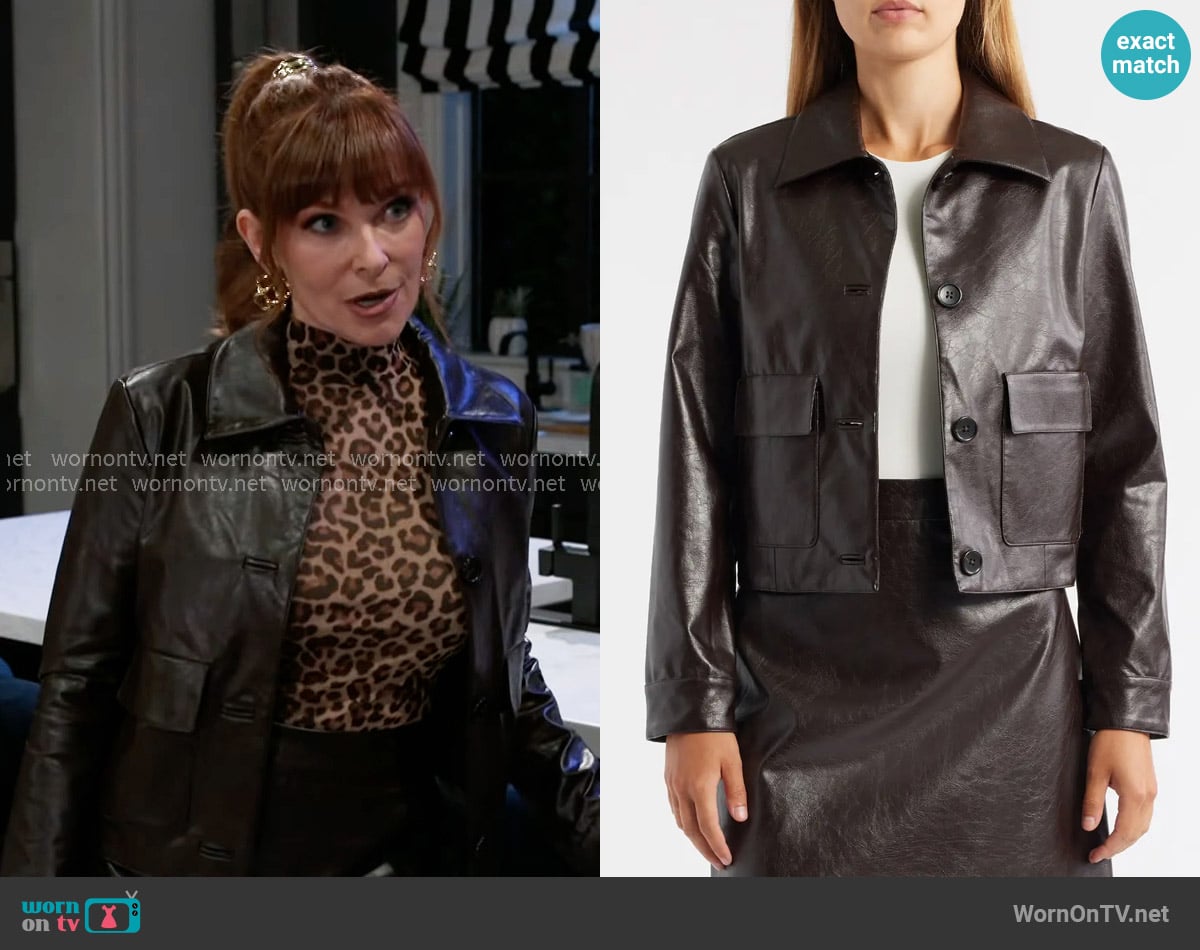Pamela’s leather jacket on Beyond the Gates