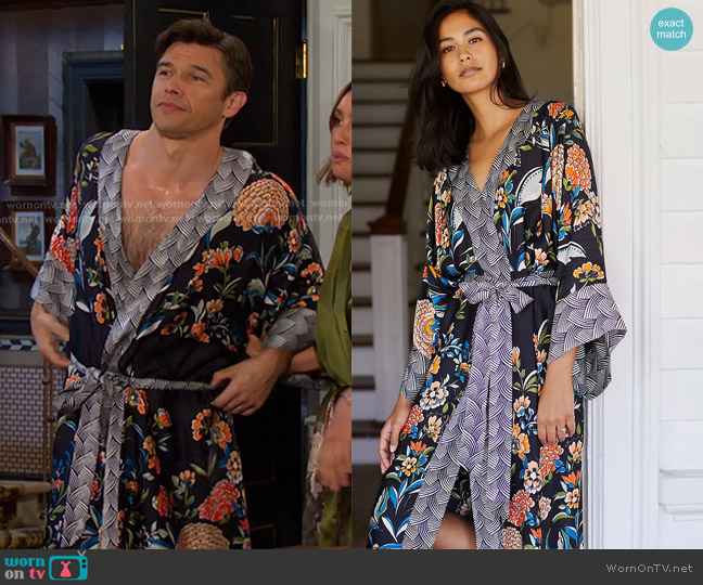 Anthropologie Kimono Robe worn by  Xander Kiriakis (Paul Telfer) on Days of our Lives