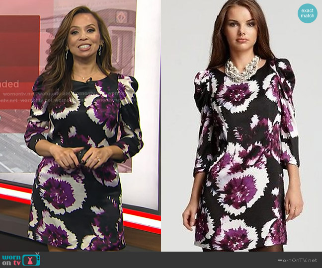 Anthropologie Leifsdottir Floral Dress worn by Adelle Caballero on Today