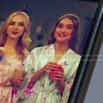 Ari's floral lace trim robe on Days of our Lives