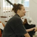 Amanda’s black oversized tee on Summer House