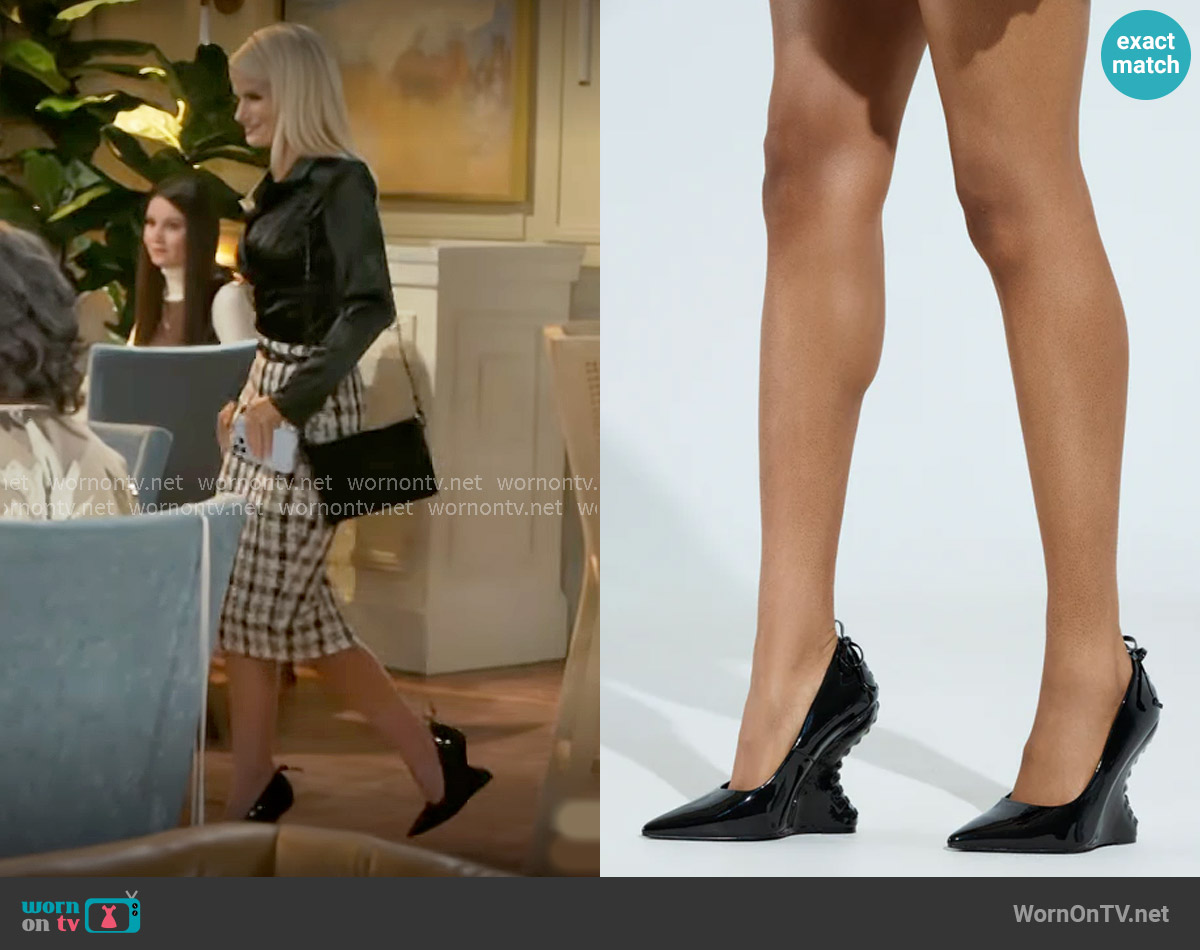 Azalea Wang Kabira Wedge Pump worn by Vanessa McBride (Lauren Buglioli) on Beyond the Gates