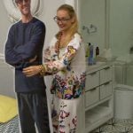 Bailey’s white floral print pajama set on Summer House