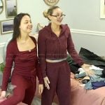 Bailey’s maroon hoodie and sweatpants on Summer House