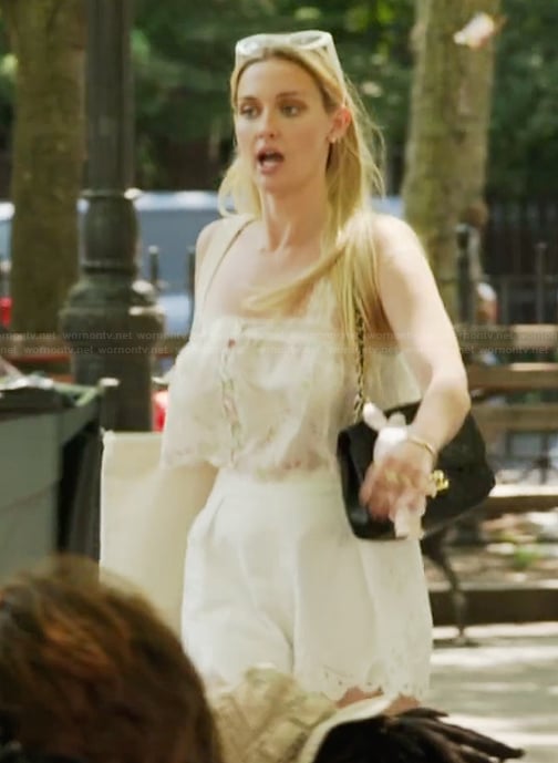 Bailey's floral print square neck top on Summer House