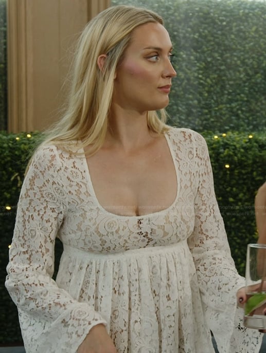 Bailey's white lace dress on Summer House