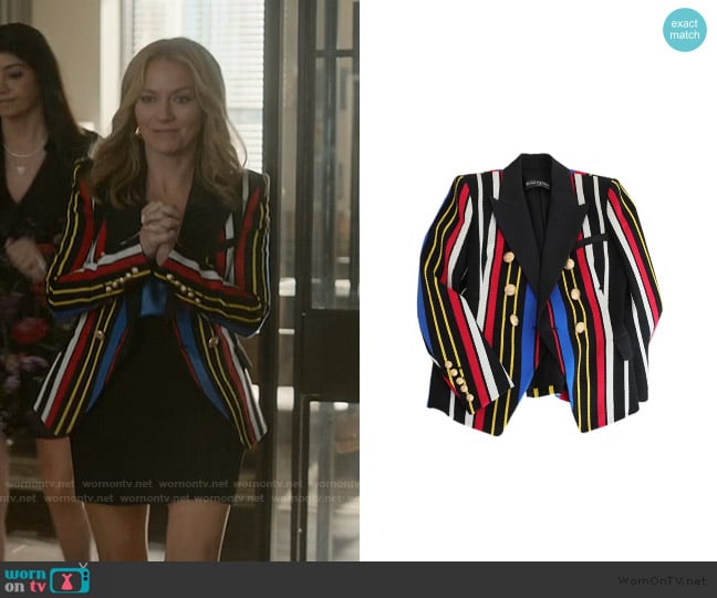 Balmain Multicolored Blazer worn by Lorna Crane (Becki Newton) on The Lincoln Lawyer