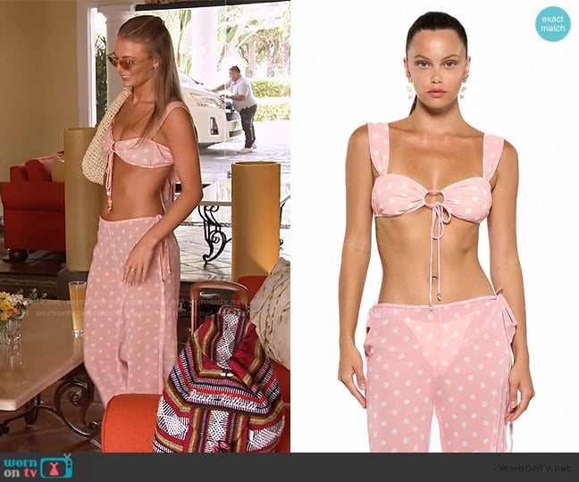 Bananhot Polka Dot Print Bikini worn by Charley Manley on Southern Charm