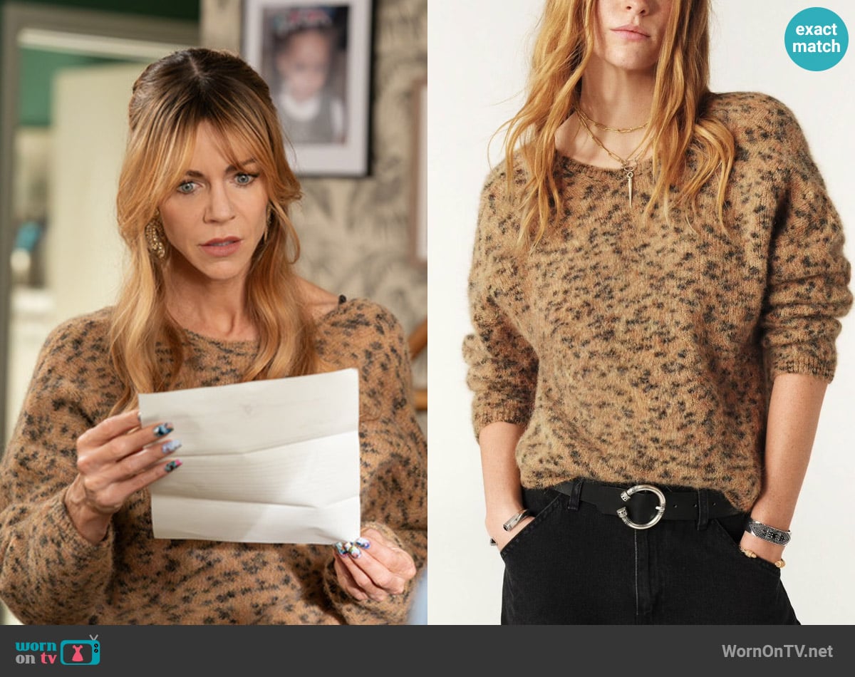 ba&sh Leopold Sweater worn by Morgan Gillory (Kaitlin Olson) on High Potential