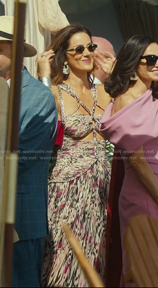 Bella's print cutout maxi dress on Landman