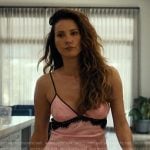 Bella’s pink lace trim chemise on Landman