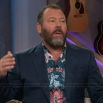 Bert Kreischer’s floral print shirt on The Kelly Clarkson Show