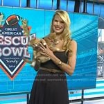 Beth Stern’s brown square neck midi dress on Today