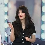 Jenna Rosenstein’s black belted short sleeve jacket on Today