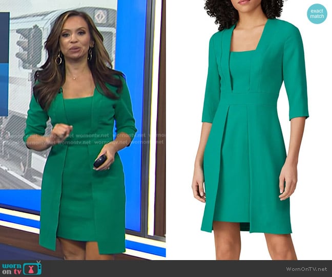 Black Halo Luka Dress worn by Adelle Caballero on Today