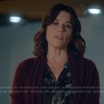 Maggie’s black printed shirt on The Lincoln Lawyer