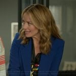Lorna’s black floral print blouse on The Lincoln Lawyer