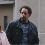 Ben’s blue check knit sweater on Greys Anatomy