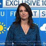 Maria’s blue floral wrap dress on Today