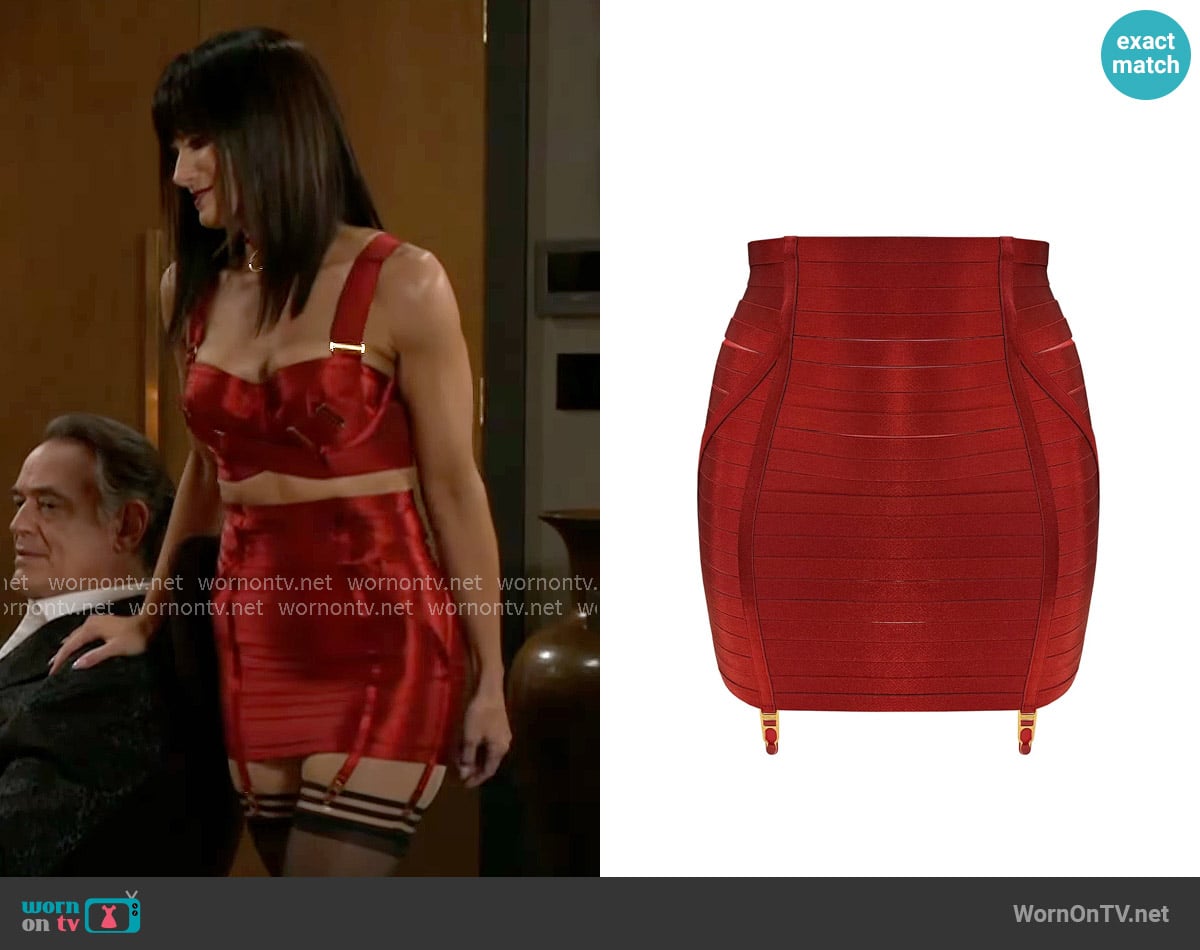 Bordelle Signature Waspie worn by Vanessa McBride (Lauren Buglioli) on Beyond the Gates