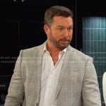 Brady’s grey plaid blazer on Days of our Lives