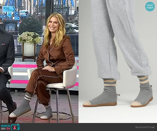 Brave Pudding Varsity Strolls Sock Shoe worn by Jill Martin on Today