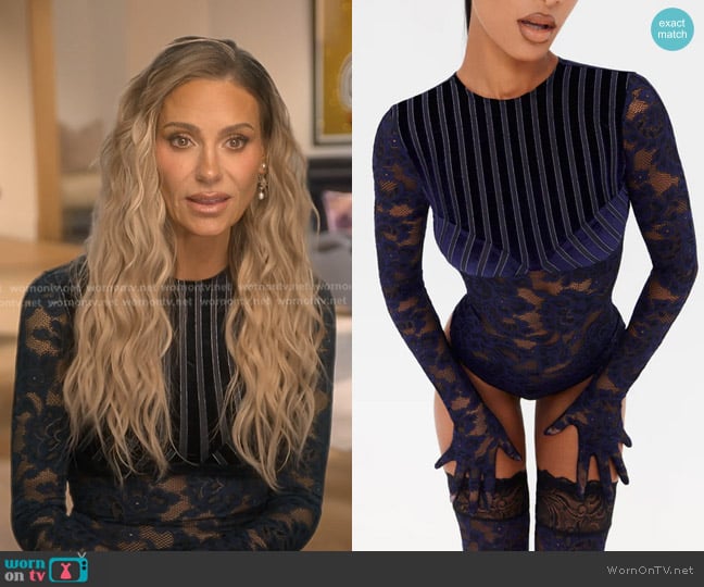 Brielle Twilight Bodysuit worn by Dorit Kemsley on The Real Housewives of Beverly Hills