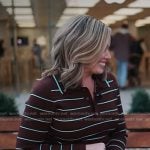 Brook Walker’s brown striped polo dress on NBC News Daily