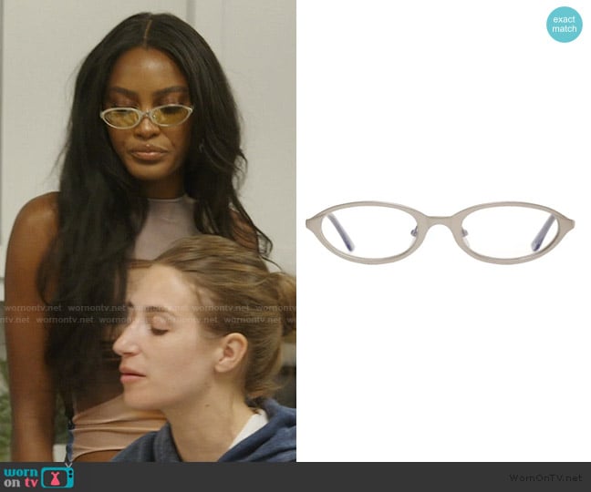 Bru Eyewear Poly Sunglasses 50mm worn by Ciara Miller on Summer House