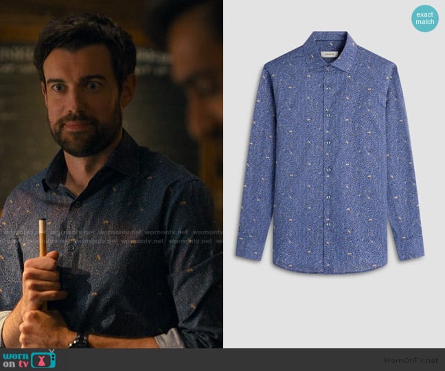 Bugatchi Axel Peeking Raccoon Shirt worn by Rob Fisher (Jack Whitehall) on The Burbs