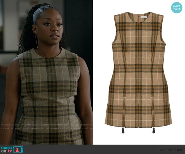 Burberry Checked Mini Dress worn by Izzy Letts (Jazz Raycole) on The Lincoln Lawyer