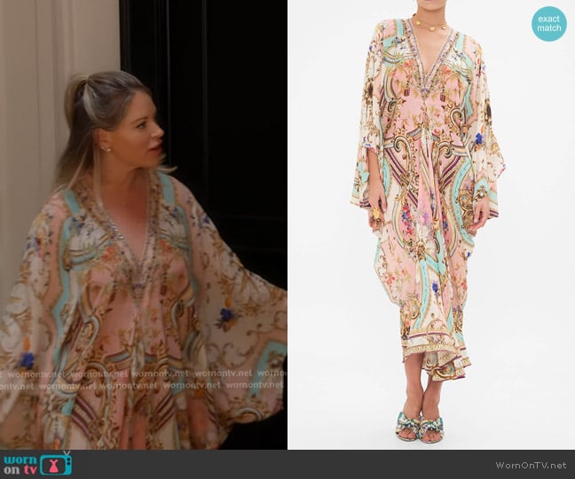 Camilla T Shape Long Kaftan worn by Amanda Frances on The Real Housewives of Beverly Hills