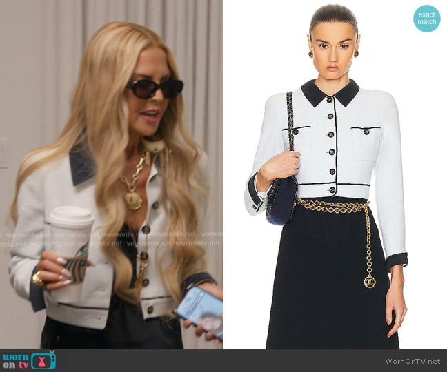 Chanel Vintage Chanel Cropped Jacket worn by Rachel Zoe on The Real Housewives of Beverly Hills