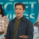 Will Ganss’s check collared zip jacket on Good Morning America
