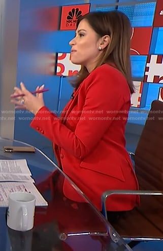 Chloe’s red blazer on NBC News Daily