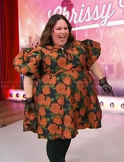 Chrissy Metz’s floral print mini dress on Sherri