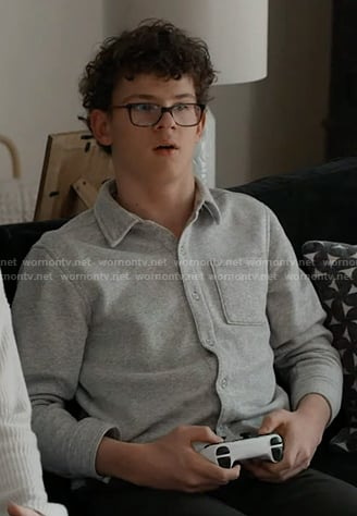 Christopher’s grey button down shirt on 9-1-1