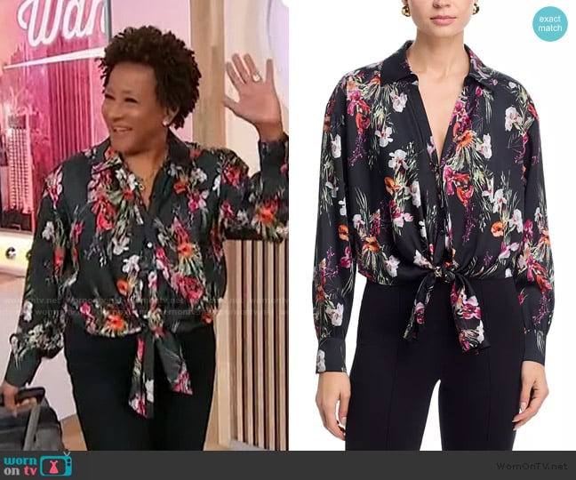 Cinq a Sept Iris Bouquet Mariann Blouse worn by Wanda Sykes on Sherri