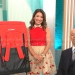 Courtney Cason’s red cherry dress on CBS Mornings