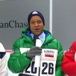 Craig's green down jacket on Today
