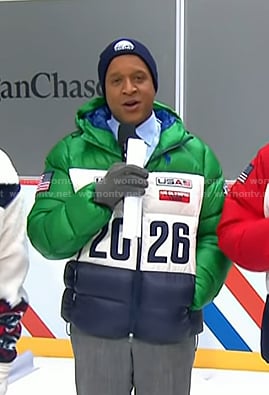 Craig’s green down jacket on Today