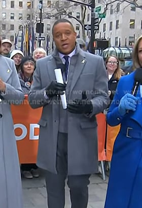Craig’s grey coat on Today