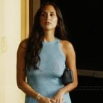 Dara’s blue tank and mini skirt on Summer House