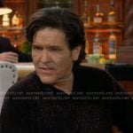 Danny’s textured v-neck sweater on The Young and the Restless