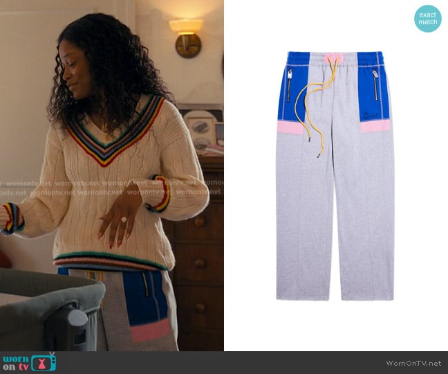 Diet Starts Monday Warm Up Racer Pants worn by Samira Fisher (Keke Palmer) on The Burbs