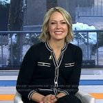 Dylan’s black contrast trim button front dress on Today